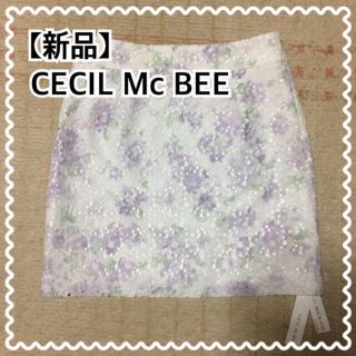 セシルマクビー(CECIL McBEE)の【新品】CECIL Mc BEE(セシルマクビー)の花柄タイトスカート(ミニスカート)