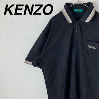 ケンゾー(KENZO)の212 ケンゾーポロシャツ　ブラック　ビックサイズ(ポロシャツ)