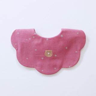 ＊刺繍スタイ＊ くまさん(ベビースタイ/よだれかけ)