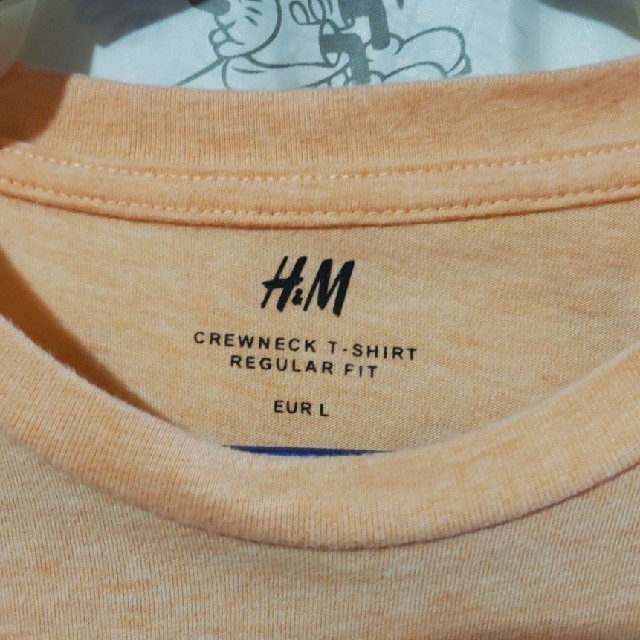 H&M(エイチアンドエム)のH&M クルーネック(丸首型)　レギュラーフィットLサイズ メンズのトップス(Tシャツ/カットソー(半袖/袖なし))の商品写真