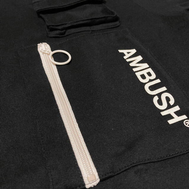 AMBUSH(アンブッシュ)のAMBUSH Zip Pocket T-Shirt Black  メンズのトップス(Tシャツ/カットソー(半袖/袖なし))の商品写真