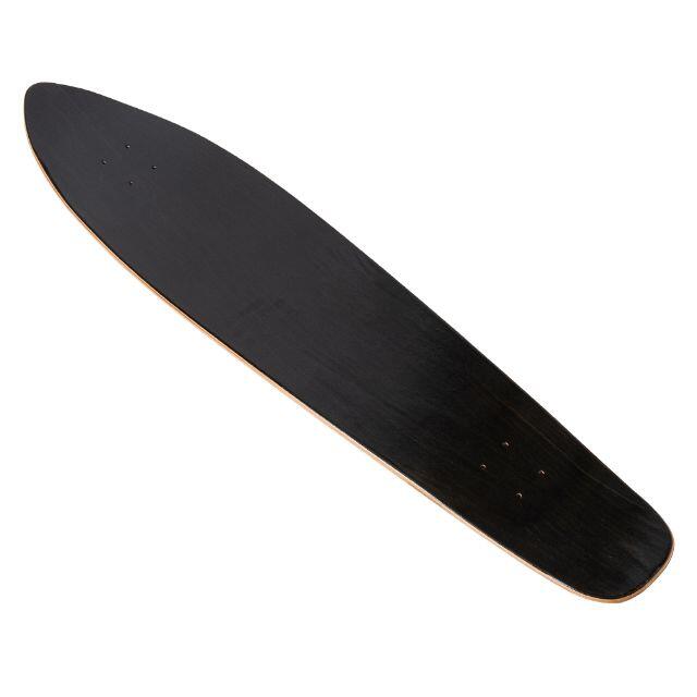 ロングスケートボード 板 スケボー デッキ ブランクデッキ SK035板 黒