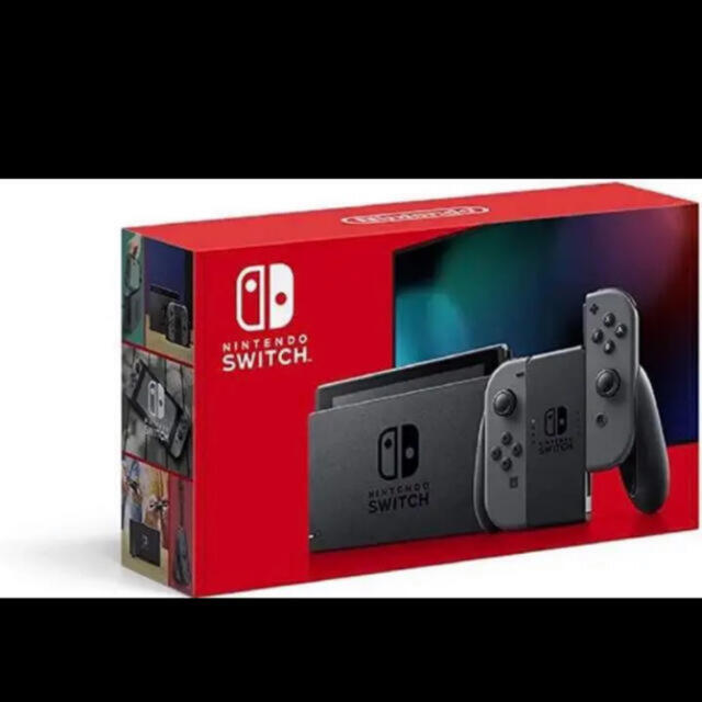 Nintendo Switch(ニンテンドースイッチ)の【新品未開封】任天堂Switch本体　グレー エンタメ/ホビーのゲームソフト/ゲーム機本体(家庭用ゲーム機本体)の商品写真