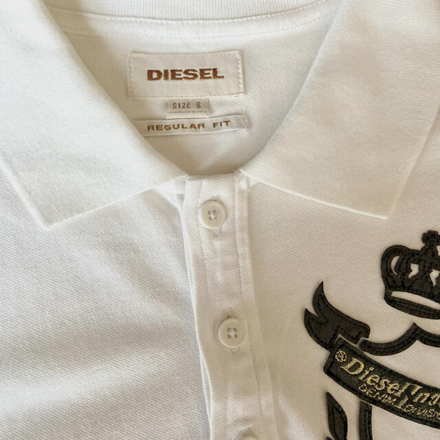 DIESEL(ディーゼル)の送料無料！DIESEL ストレッチ半袖ポロ SIZE S レギュラーフィット メンズのトップス(ポロシャツ)の商品写真