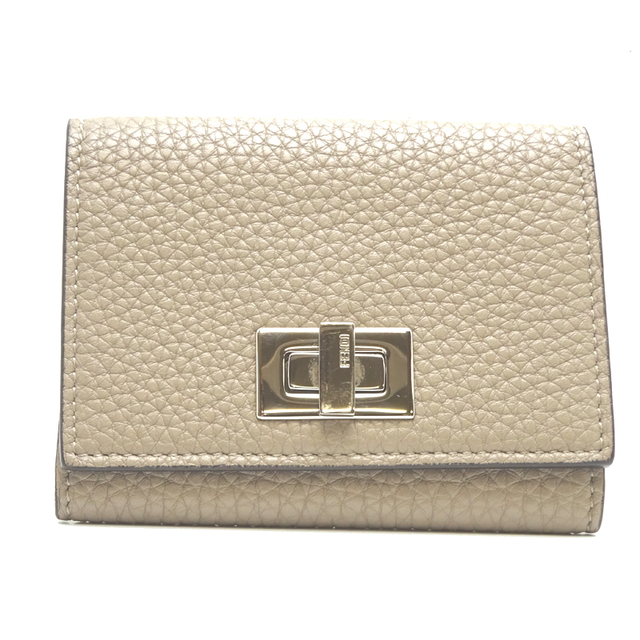 日本製/今治産 新品 FENDI 8M0476 A91B F1I53 ピーカブーカードケース