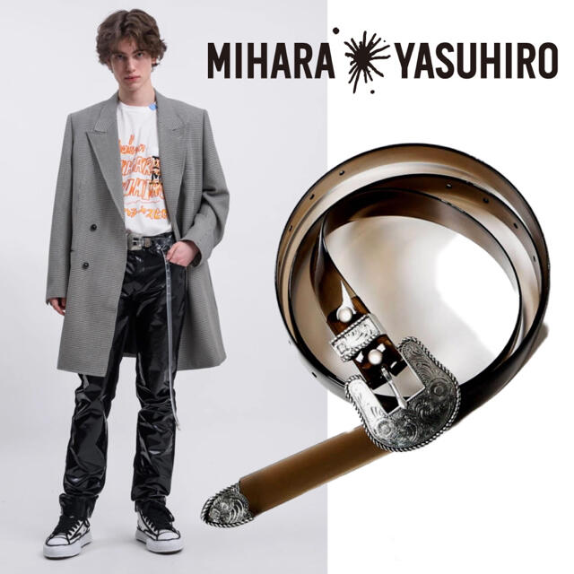 新品 定価1.3万円 Maison MIHARA YASUHIRO PVCベルト