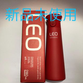 【新品未使用】LEO ステンレスボトル 280ml レッド(水筒)