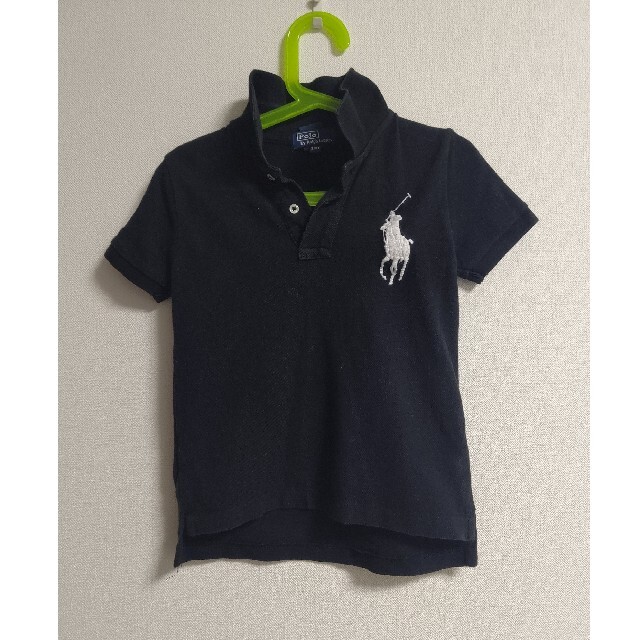 POLO RALPH LAUREN(ポロラルフローレン)の☆ラルフローレン☆ビッグポニー半袖ポロシャツ 黒  3T  100～110 キッズ/ベビー/マタニティのキッズ服男の子用(90cm~)(Tシャツ/カットソー)の商品写真