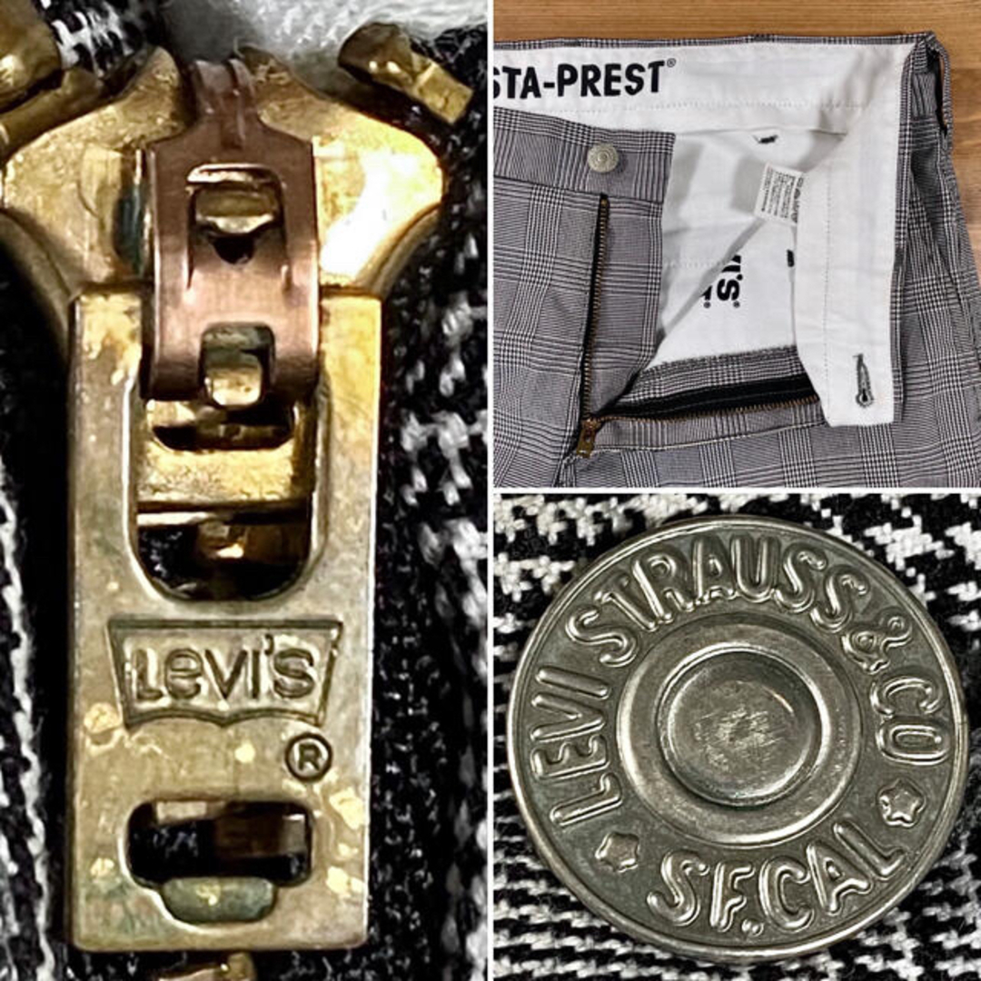 Levi's - Levi's STA-PREST リーバイス スタプレ チェック柄 W32 Levi's - Levi's STA-PREST リーバイス スタプレ チェック柄 W32