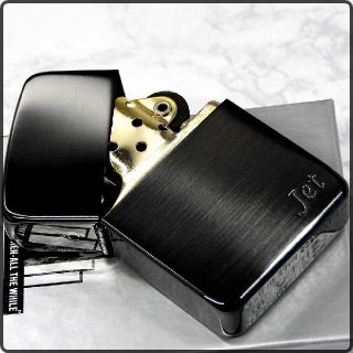 ジッポー(ZIPPO)の『送料無料』新品◇ZIPPO◇1941モデル◇ジェットブラック◇金タンク◇ジッポ(タバコグッズ)