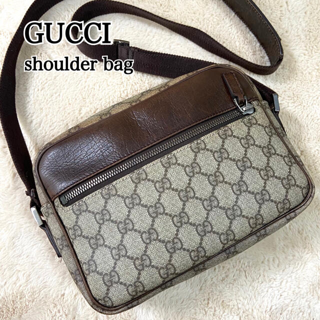 Gucci - 美品☆OLD GUCCI PVC レザー ショルダーバッグ GGスプリーム ...