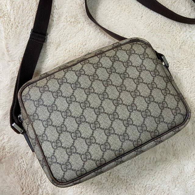 美品★OLD GUCCI PVC レザー ショルダーバッグ GGスプリーム