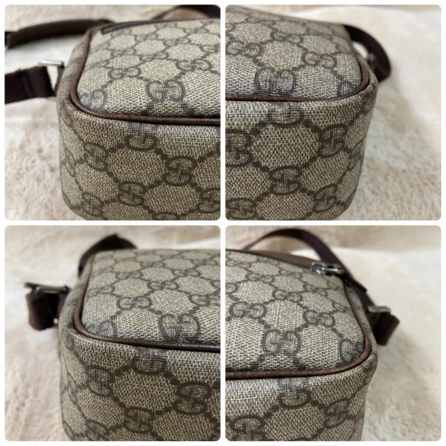 美品★OLD GUCCI PVC レザー ショルダーバッグ GGスプリーム