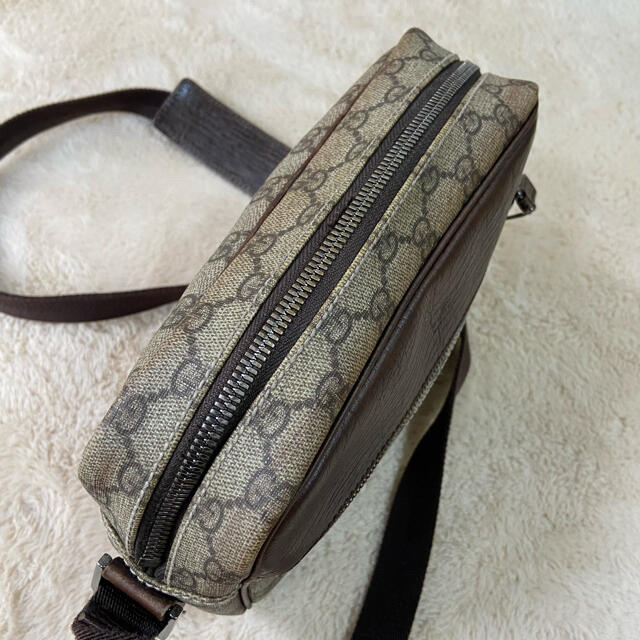 Gucci   美品OLD GUCCI PVC レザー ショルダーバッグ GGスプリーム