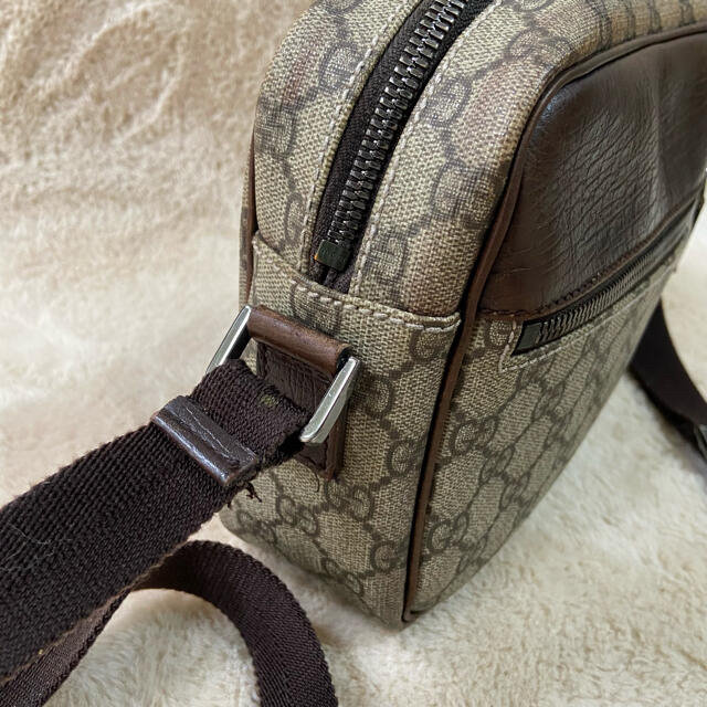 Gucci - 美品☆OLD GUCCI PVC レザー ショルダーバッグ GGスプリーム