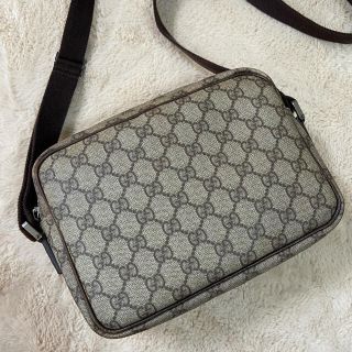 美品 OLD GUCCI PVC レザー ショルダーバッグ GGスプリーム