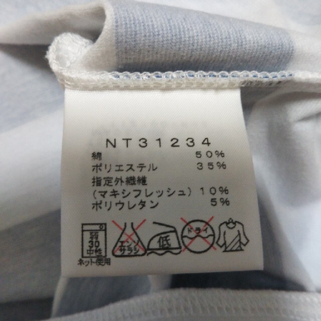 THE NORTH FACE(ザノースフェイス)のノースフェイスTシャツ、半袖ボーダーTシャツ【メンズＬサイズ】 メンズのトップス(Tシャツ/カットソー(半袖/袖なし))の商品写真