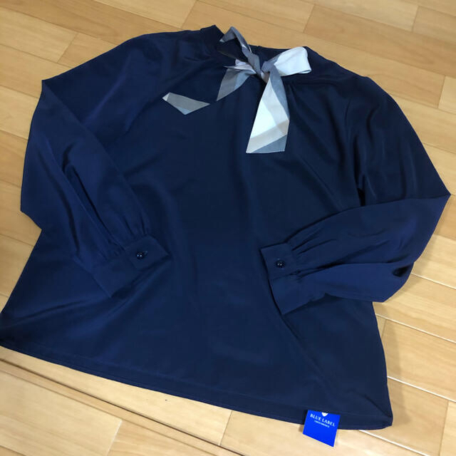 BURBERRY BLUE LABEL(バーバリーブルーレーベル)のシルキーデシンブラウス レディースのトップス(シャツ/ブラウス(長袖/七分))の商品写真