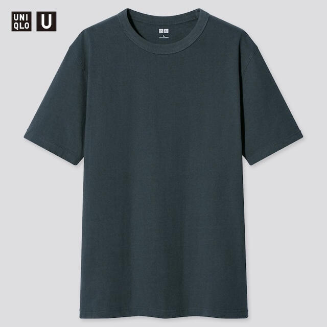 UNIQLO クルーネックTシャツ BLUE メンズのトップス(Tシャツ/カットソー(半袖/袖なし))の商品写真