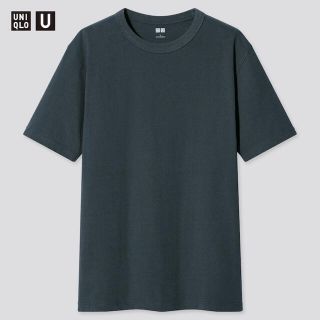 UNIQLO クルーネックTシャツ BLUE(Tシャツ/カットソー(半袖/袖なし))