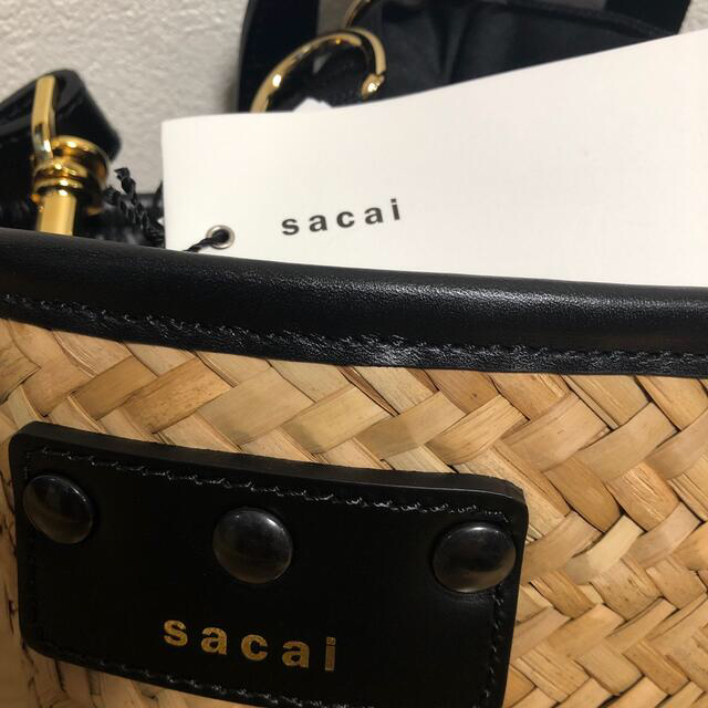 かごバッグ/ストローバッグ新品未使用⭐️sacai サカイ マルシェバッグ かごバッグS