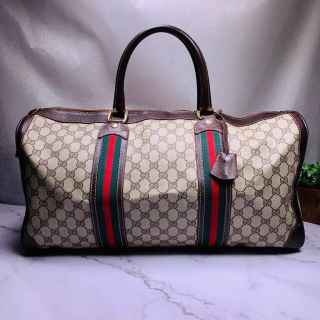 グッチ(Gucci)のGUCCI✨オールドグッチ GGスプリーム シェリーライン ボストンバッグ(ボストンバッグ)