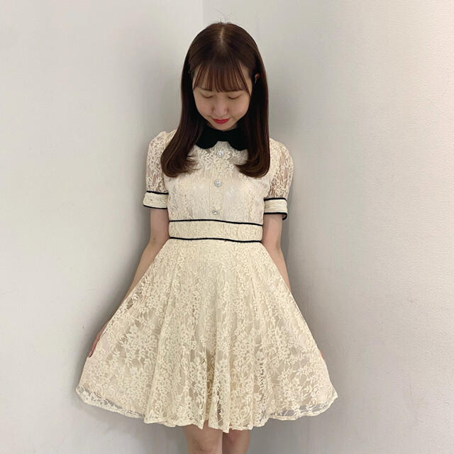 完売商品【齊藤なぎさちゃん着用商品❤︎】パイピングレースワンピース