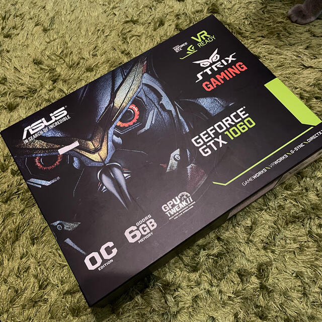 ASUS(エイスース)のASUS STRIX-GTX1060-DC2O6G スマホ/家電/カメラのPC/タブレット(PCパーツ)の商品写真