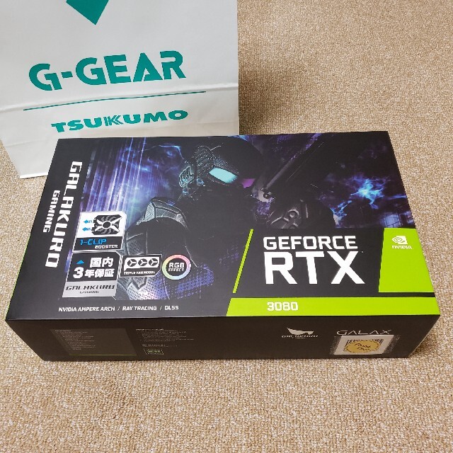 新品未使用 GALAKURO GG-RTX3080-E10GB/TPPCパーツ