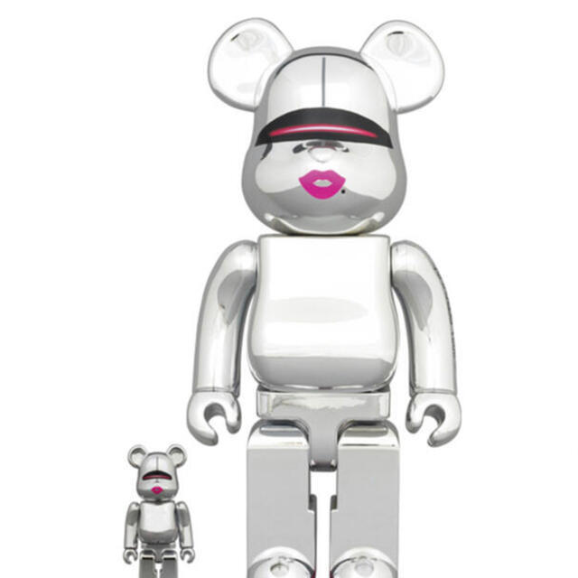 MEDICOM TOY(メディコムトイ)のBE@RBRICK SORAYAMA × 2G SILVER 100&400% エンタメ/ホビーのフィギュア(その他)の商品写真