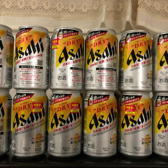 アサヒスーパードライ　生ジョッキ缶12本 食品/飲料/酒の酒(ビール)の商品写真
