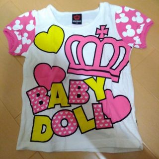 ベビードール(BABYDOLL)の【美品】BABYDOLL　ミニーちゃん　Ｔシャツ(Tシャツ/カットソー)