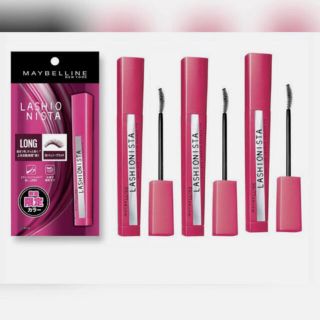 メイベリン(MAYBELLINE)のラッシュニスタ N  (04 限定色 チェリーブラック) マスカラ　3本セット(マスカラ)