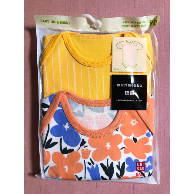 marimekko(マリメッコ)の週末限定価格　新品　未開封　marimekko UNIQLO ロンパース キッズ/ベビー/マタニティのベビー服(~85cm)(ロンパース)の商品写真