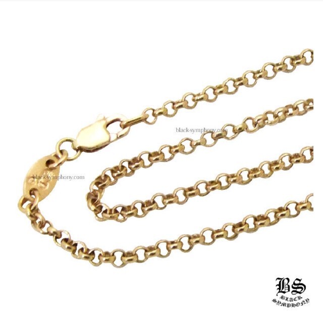 メンズクロムハーツチェーンネックレス22k