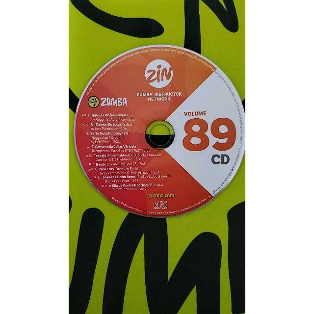 Zumba(ズンバ)のZUMBA　ズンバ　ZIN89　CD ＆ DVD　インストラクター専用 エンタメ/ホビーのDVD/ブルーレイ(スポーツ/フィットネス)の商品写真