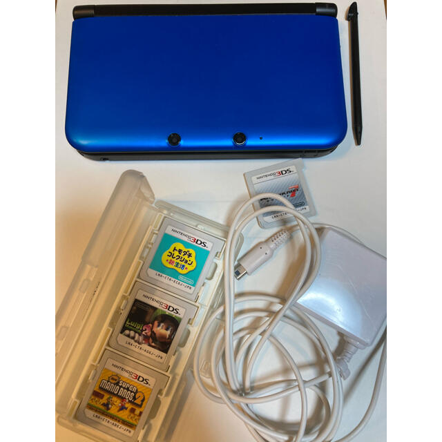 3DS LL 任天堂　充電器とカセット付きゲームソフト/ゲーム機本体