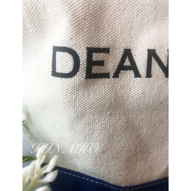 DEAN & DELUCA(ディーンアンドデルーカ)のエコバッグDEAN&DELUCAディーアンドデルーカトートバッグブルーナチュラル レディースのバッグ(エコバッグ)の商品写真