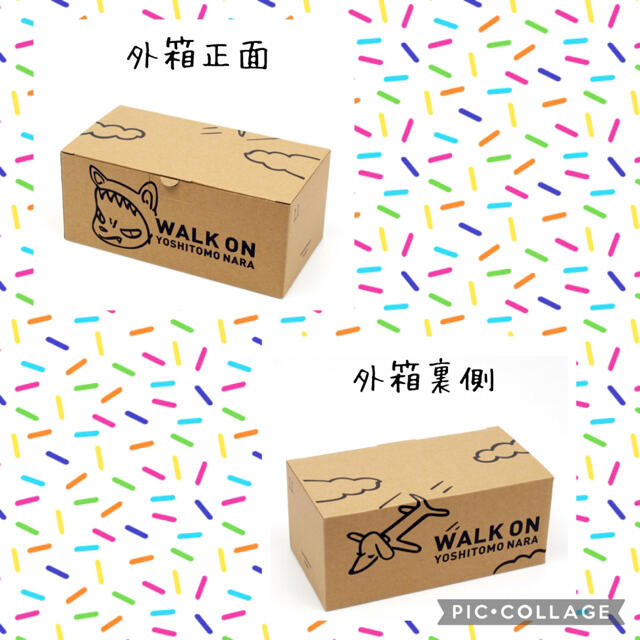 新品未開封 正規品 奈良美智 パタパタクロック ベージュ色 WARK ON