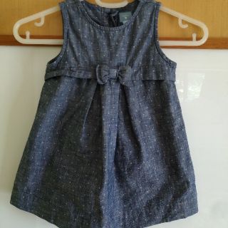 ベビーギャップ(babyGAP)の【babyGap】ドットデニム風ワンピースsize90cm(ワンピース)