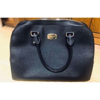 マイケルコース(Michael Kors)のマイケルコース MICHAEL KORS ハンドバッグ  黒 レザー 2WAY(ハンドバッグ)