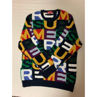 シュプリーム(Supreme)のSupreme big letters sweater Mサイズ(ニット/セーター)