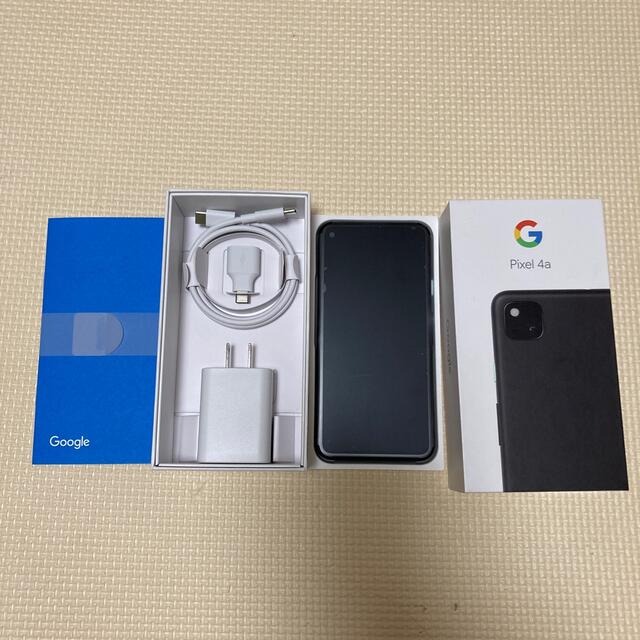 Google pixel 4a justblack 128G ピクセルスマホ/家電/カメラ