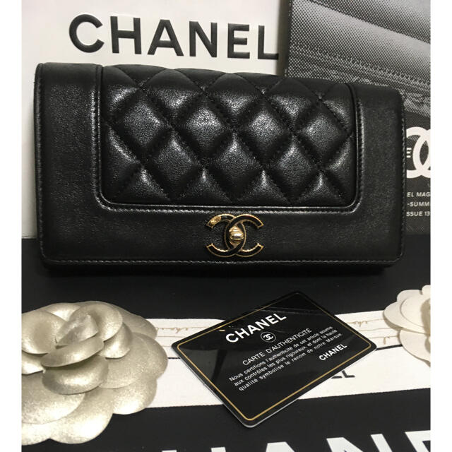 CHANEL(シャネル)のmiwa様専用♡超美品★ シャネル 新作 マドモアゼル 長財布 30番台 正規品 レディースのファッション小物(財布)の商品写真