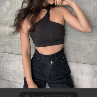 ヘリオスリビン  3way one shoulder tops ワンショル(ベアトップ/チューブトップ)