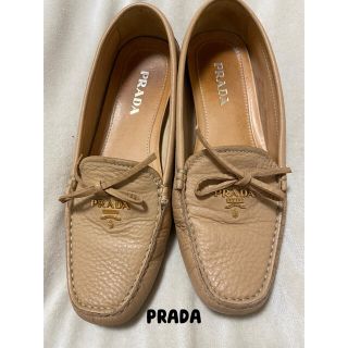 プラダ(PRADA)のPRADA プラダ　レザー　ドライビングシューズ　モカシン　フラットシューズ(スリッポン/モカシン)