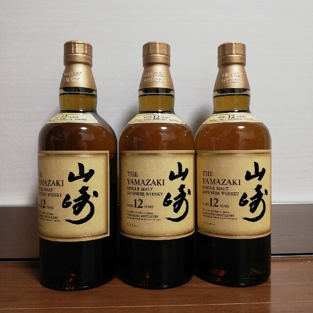 サントリー　山崎　12年　700ml　３本セット　新品未開栓品