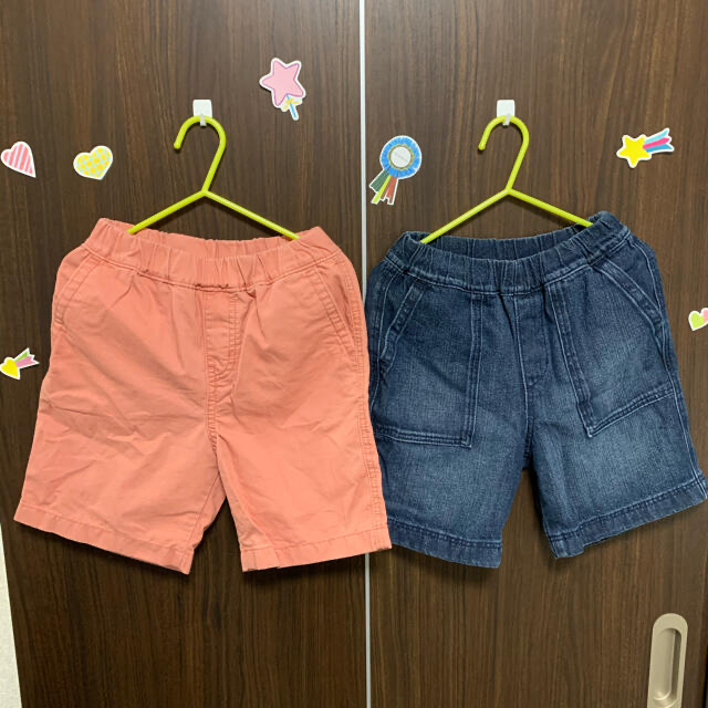 UNIQLO(ユニクロ)の【専用】子ども　半ズボン　110センチ　２枚 キッズ/ベビー/マタニティのキッズ服男の子用(90cm~)(パンツ/スパッツ)の商品写真