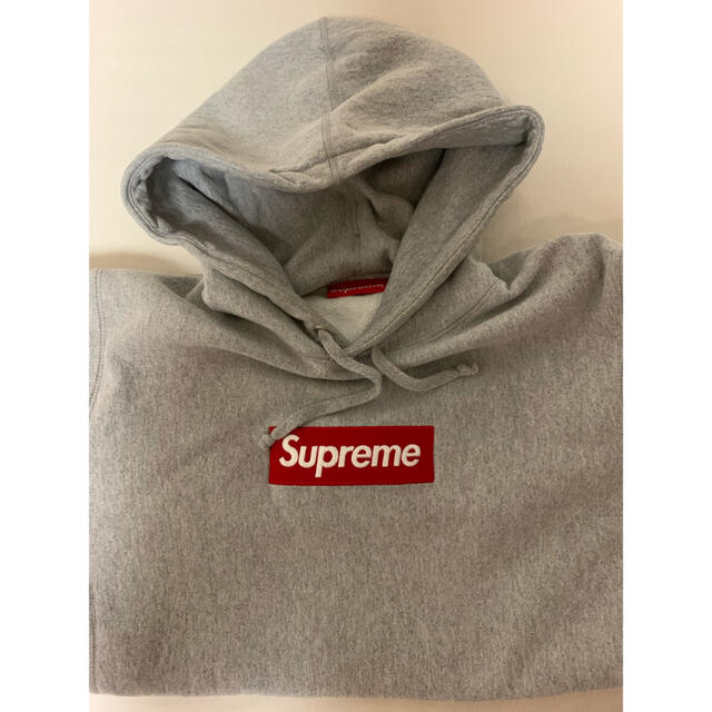 トップスSupreme box logo pullover パーカー　Mサイズ