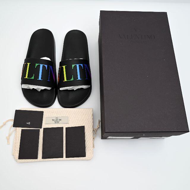 新品 Valentino ラバー VLTN スライドサンダル 新品 Valentino ラバー VLTN スライドサンダル